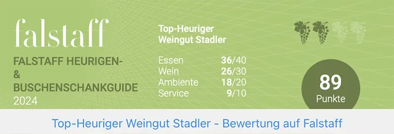 Falstaff Heurigenbewertung 2024 - Weingut Stadler